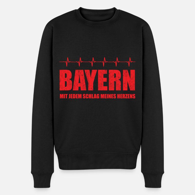 Bayern Geschenk - Männer Premium Bio Pullover - Schwarz