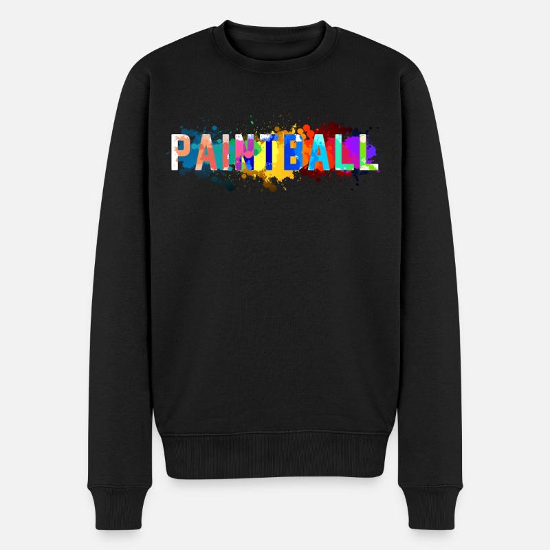 Paintball - Pull Premium bio Homme - noir