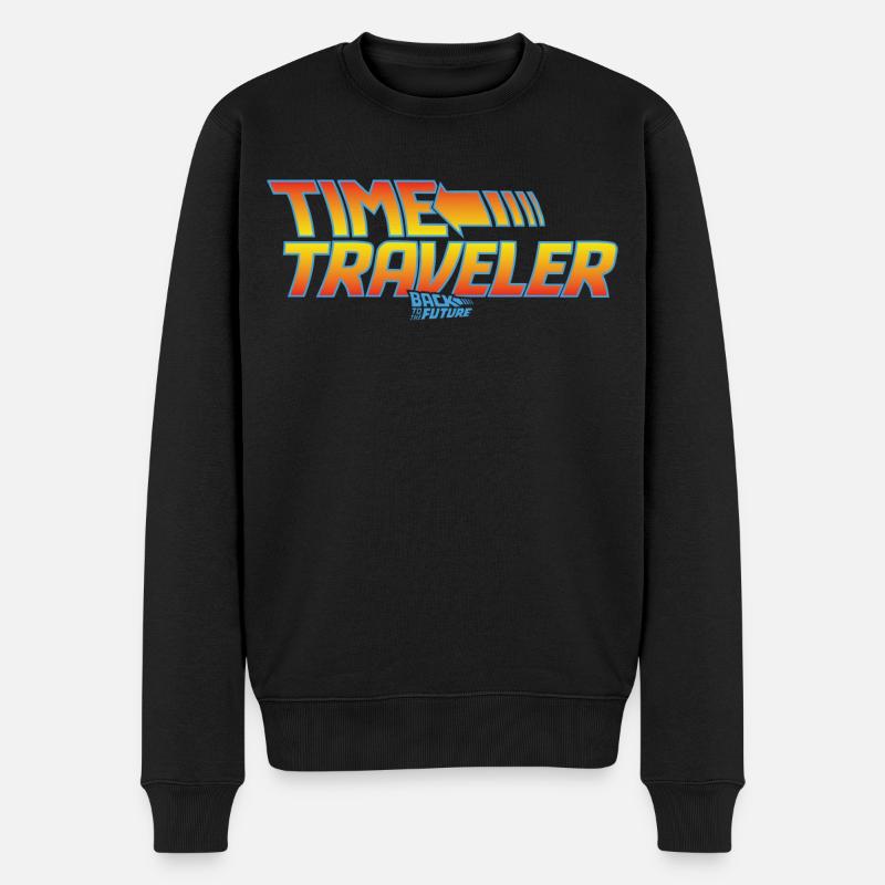 Retour Vers Le Futur Voyageur Dans Le Temps - Pull Premium bio Homme - noir