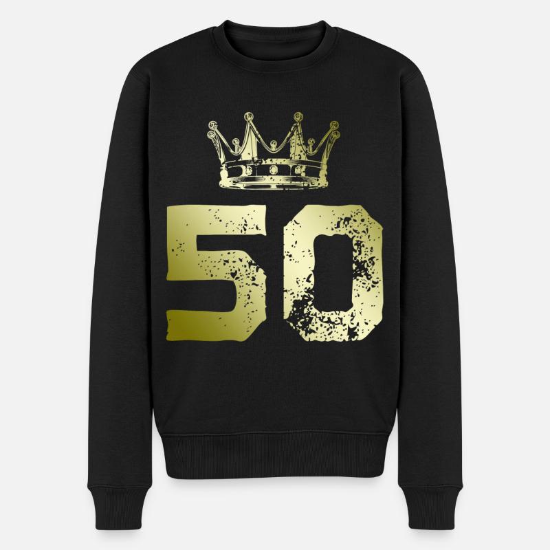 Couronne de 50 numéros - Pull Premium bio Homme - noir