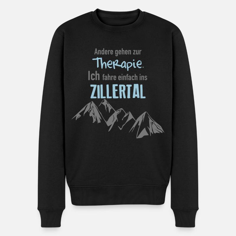 Therapie - Männer Premium Bio Pullover - Schwarz
