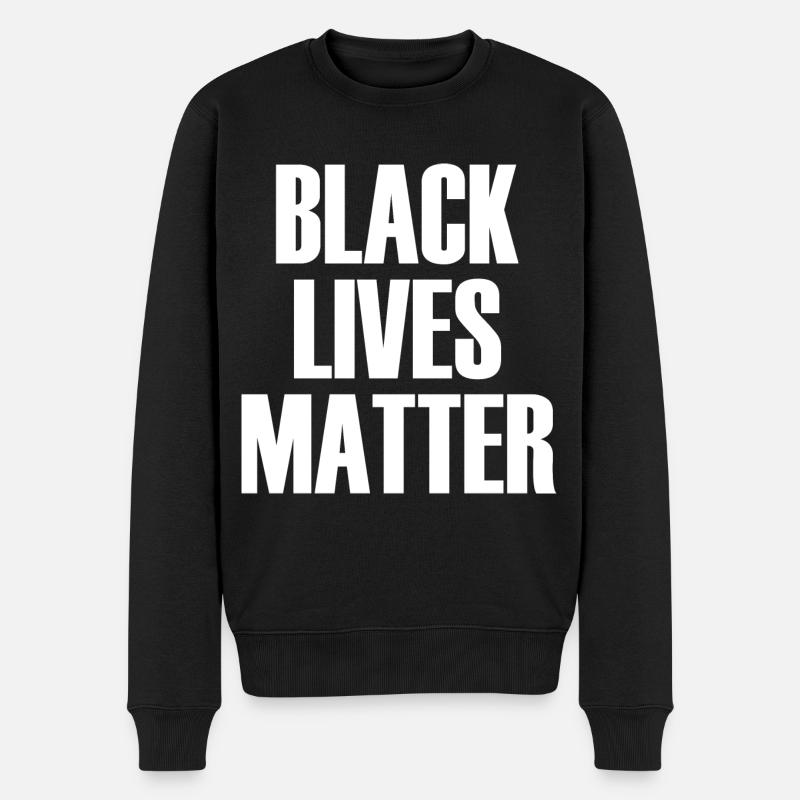 Black Lives Matter - Männer Premium Bio Pullover - Schwarz