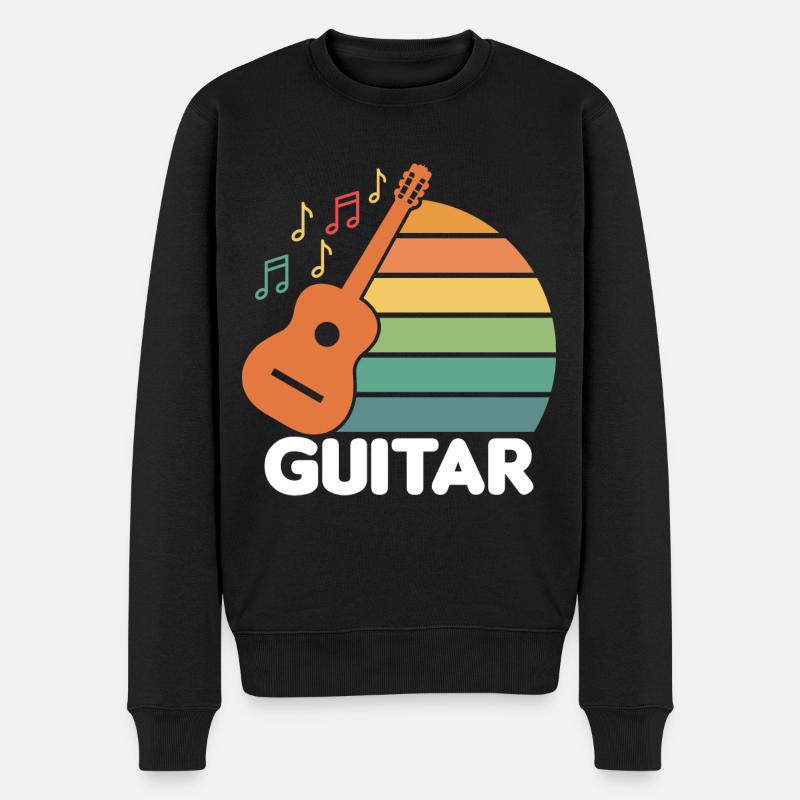 Guitare Enfants - Pull Premium bio Homme - noir
