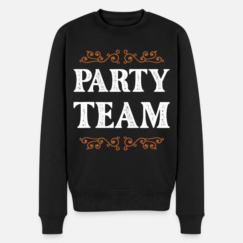 Équipe de fête - Pull Premium bio Homme - noir