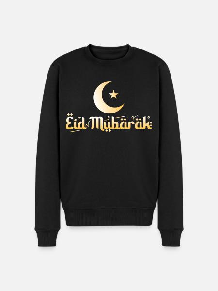 Eid Mubarak - Men's Premium Organic Jumper - black