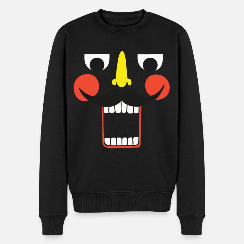 Grimace Noël - Pull Premium bio Homme - noir