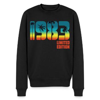 40th Birthday Year of Birth 1983 Limited Edition - Men's Premium Organic Jumper - black - Front - Nico (187cm)