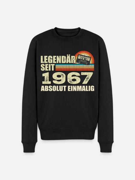 Legendary since 1967 - absolutely unique - Men's Premium Organic Jumper - black