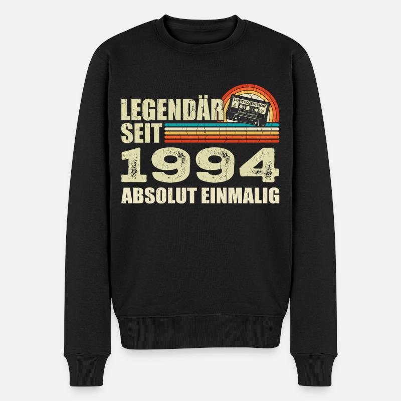 Legendary since 1994 - absolutely unique - Men's Premium Organic Jumper - black