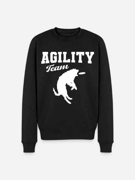 Agility dog team - Men's Premium Organic Jumper - black
