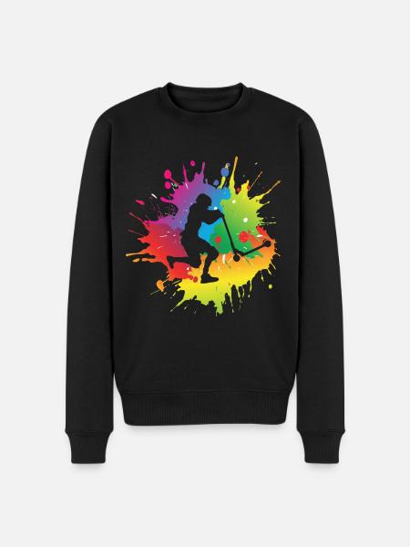 Scooter stunt - Men's Premium Organic Jumper - black