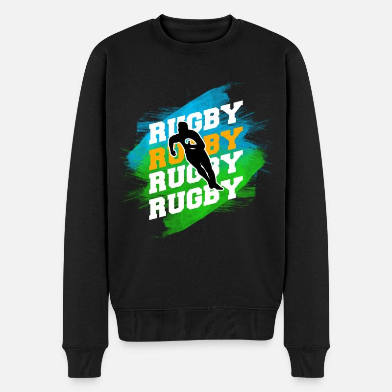 Rugby - Pull Premium bio Homme - noir