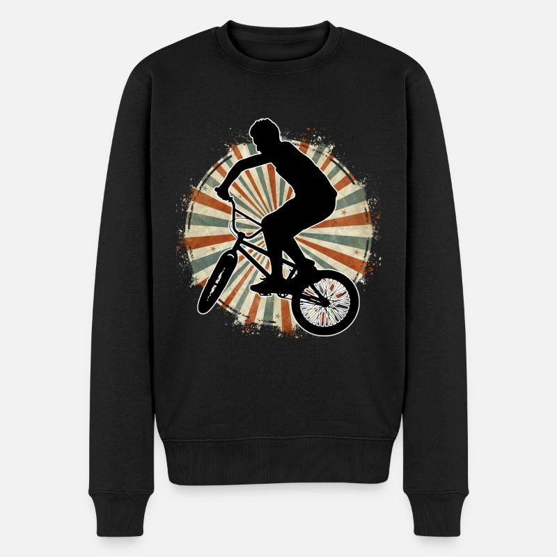 Bmx - Männer Premium Bio Pullover - Schwarz