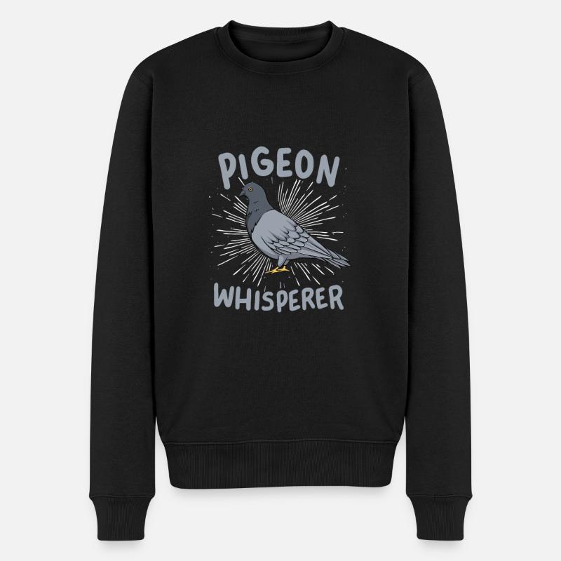 Pigeons Chuchoteurs - Pull Premium bio Homme - noir