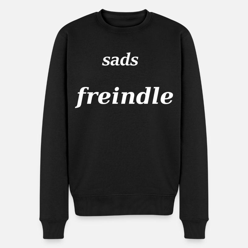 bayerisch friedlich nett freundlich - Männer Premium Bio Pullover - Schwarz
