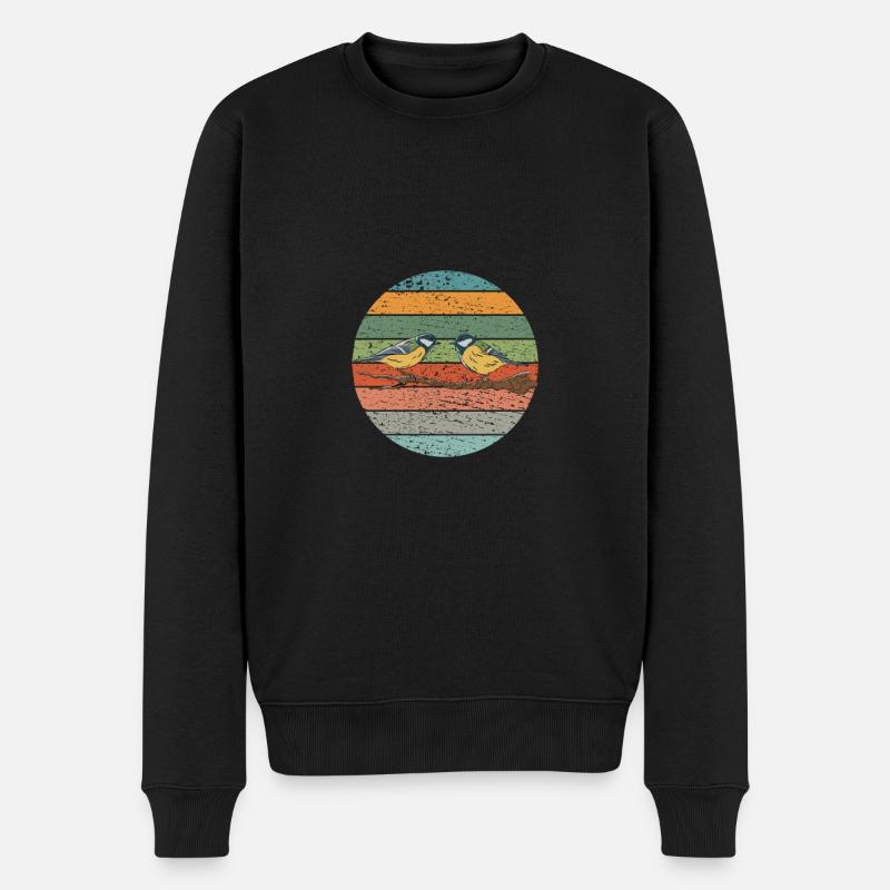Oiseaux Observation des oiseaux - Pull Premium bio Homme - noir