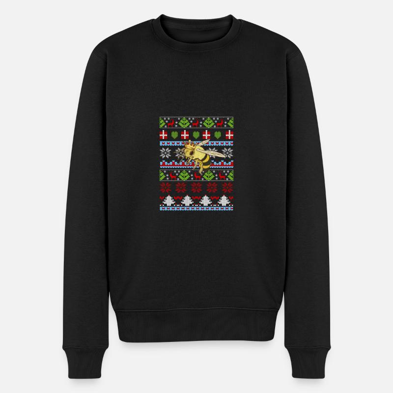 Abeille Ugly Noël - Pull Premium bio Homme - noir