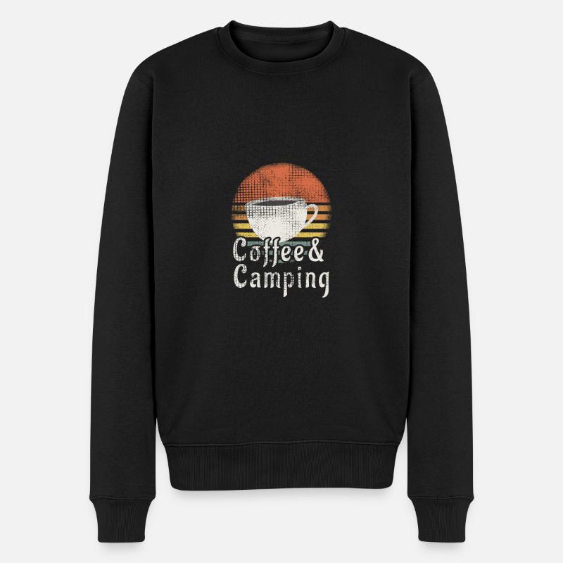 Camping Coffee Design - Pull Premium bio Homme - noir