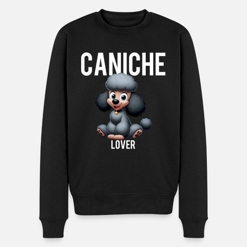 caniche lover 3 - Pull Premium bio Homme - noir