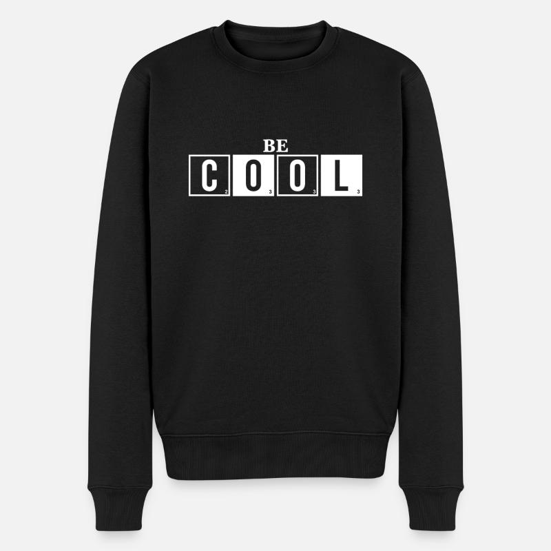 Soyez cool - Sei Cool Spruch - Pull Premium bio Homme - noir