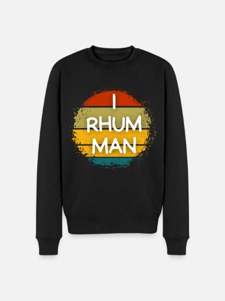 i rhum man - Pull Premium bio Homme - noir