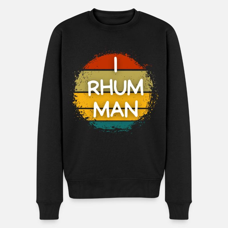 i rhum man - Pull Premium bio Homme - noir