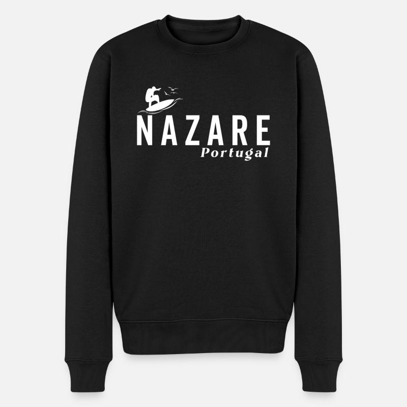 Nazare Surfer Portugal - Pull Premium bio Homme - noir