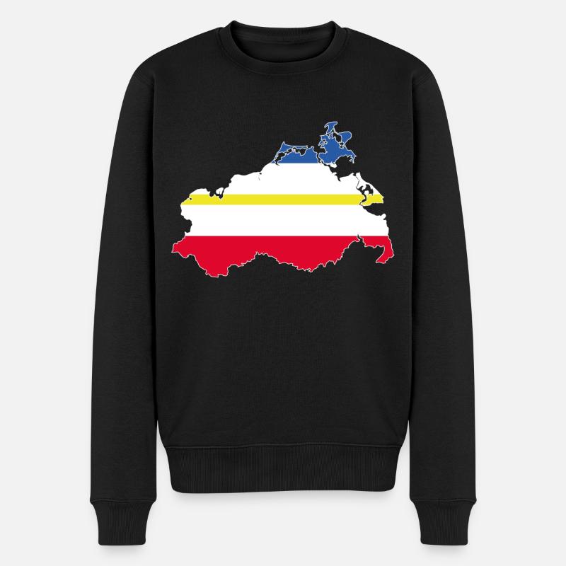 Mecklenburg-Vorpommern - Männer Premium Bio Pullover - Schwarz