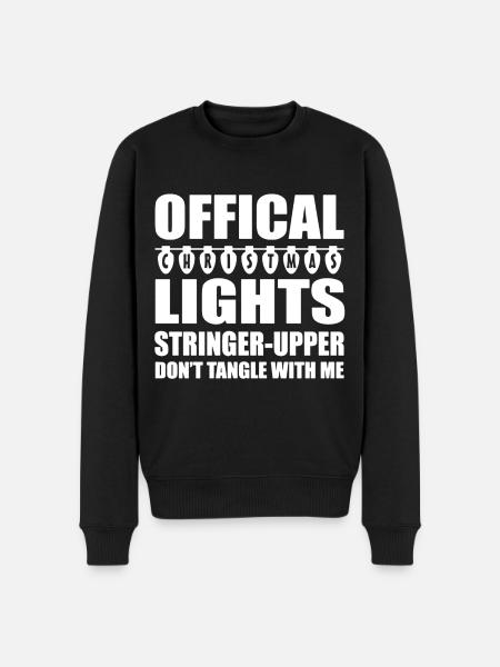 Official Christmas Lights - Men's Premium Organic Jumper - black