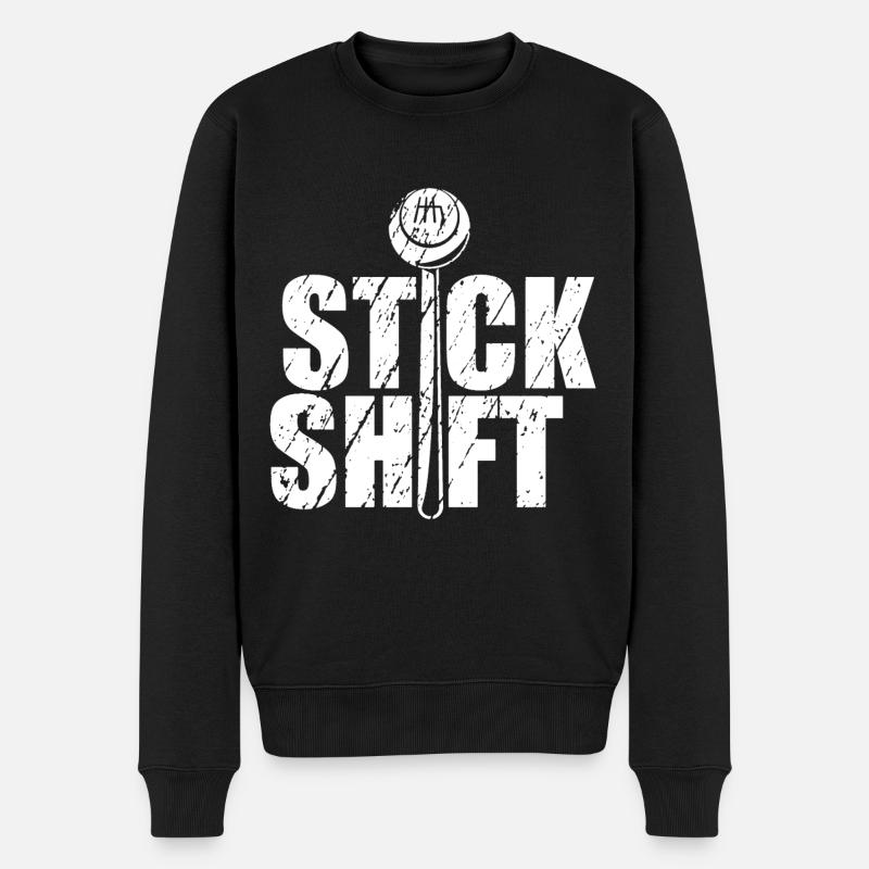 Trucker Stick Shift - Men's Premium Organic Jumper - black