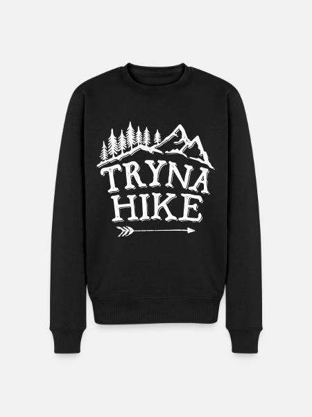 Hiking Tryna Hike - Men's Premium Organic Jumper - black