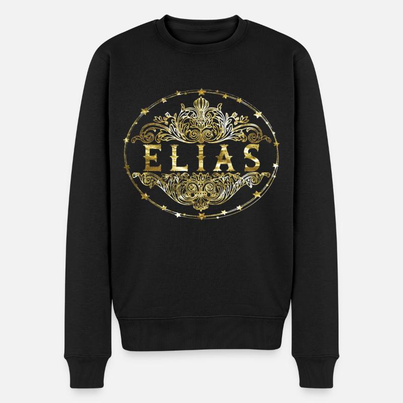 Elias - Pull Premium bio Homme - noir