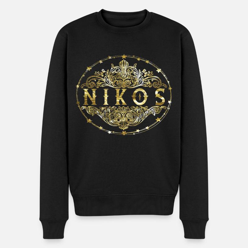 Nikos - Pull Premium bio Homme - noir