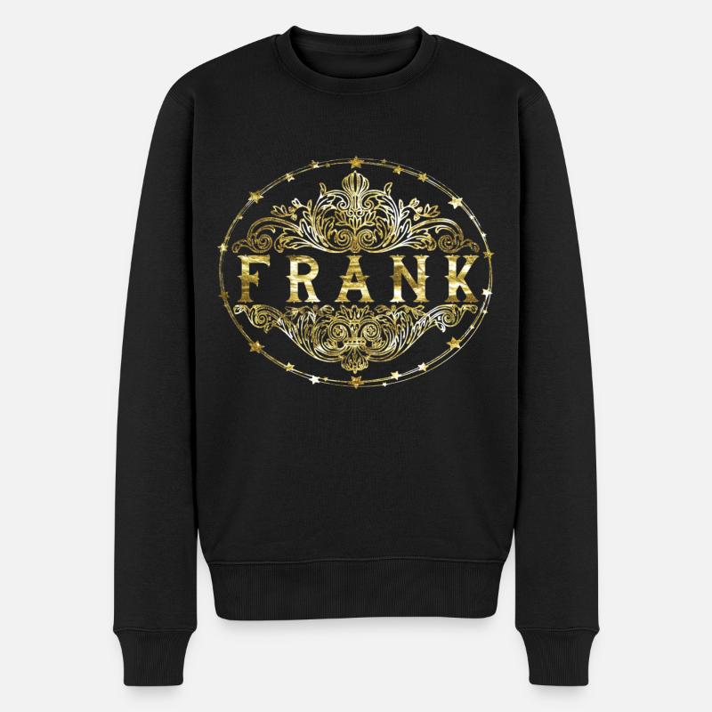 Frank - Männer Premium Bio Pullover - Schwarz