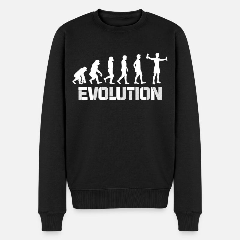 évolution muscu - Pull Premium bio Homme - noir