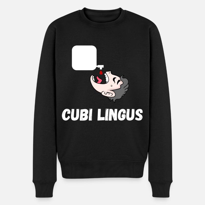 cubi lingus - Pull Premium bio Homme - noir