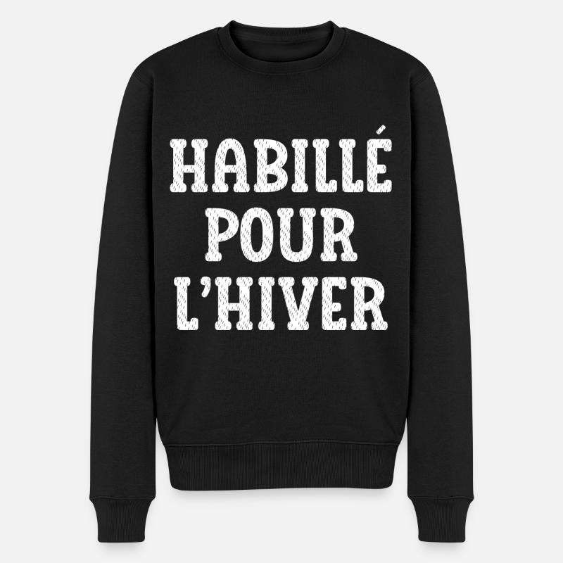 habillé pour l'hiver - Pull Premium bio Homme - noir
