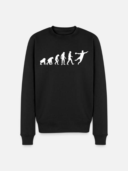 Håndbold Evolution hættetrøje, t-shirt, pullover - Økologisk premium-sweatshirt til mænd - sort