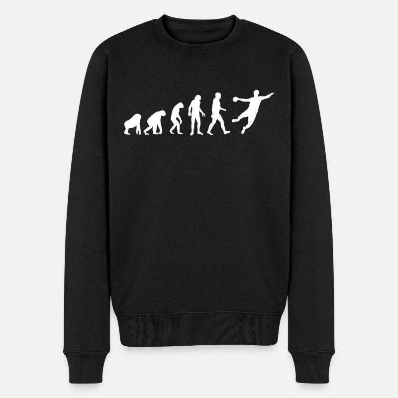 Sweat à capuche Handball Evolution, t-shirt, pull - Pull Premium bio Homme - noir
