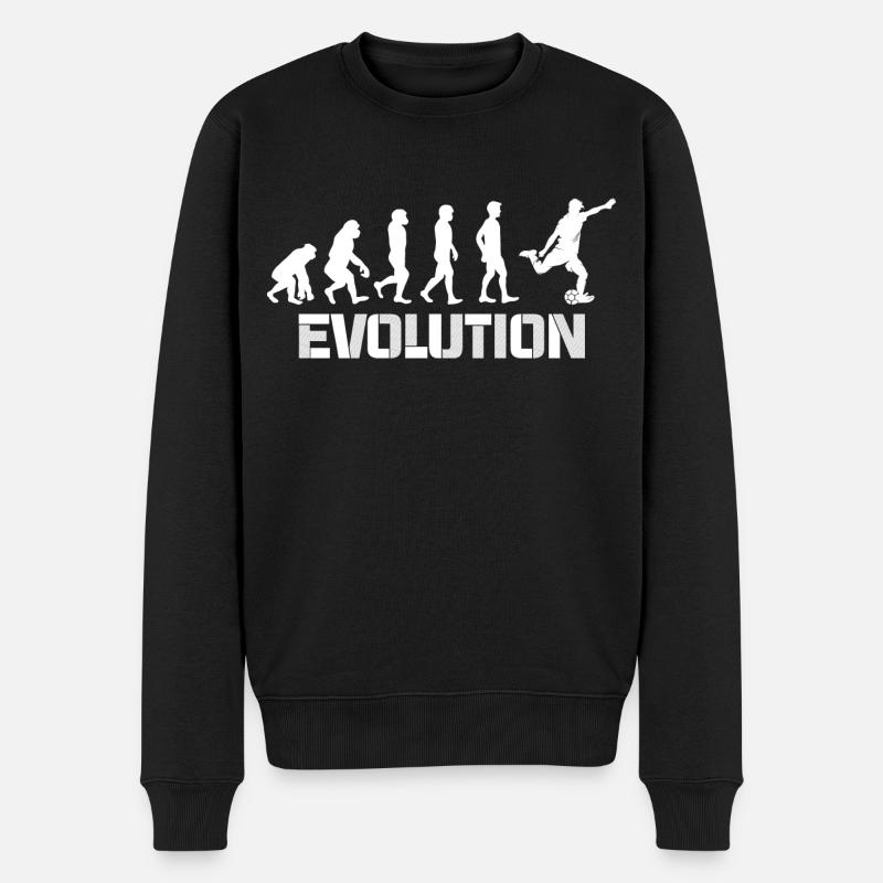 évolution foot - Pull Premium bio Homme - noir