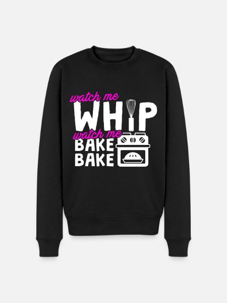 Baker Watch Me Bake - Men's Premium Organic Jumper - black