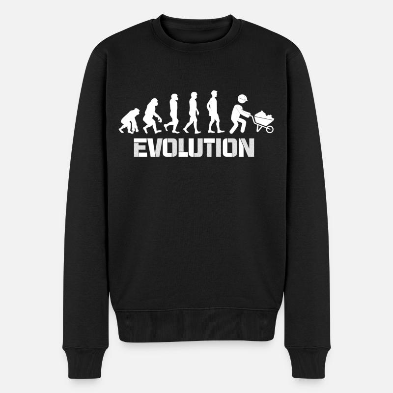 evolution ouvrier - Pull Premium bio Homme - noir
