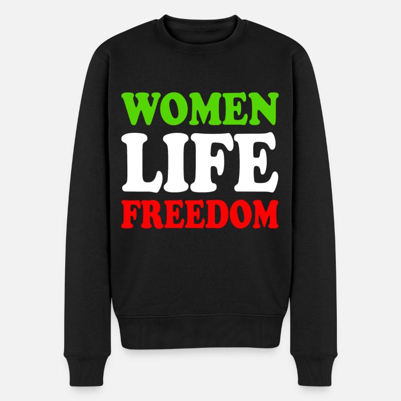 Women life freedom - Pull Premium bio Homme - noir