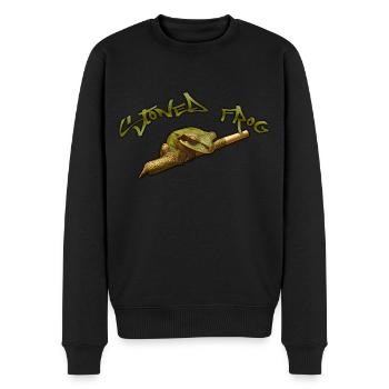 Stoned Frog - Männer Premium Bio Pullover - Schwarz - Vorne - Nico (187cm)