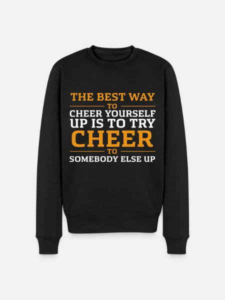 Cheerleading Cheer And Have Fun - Men's Premium Organic Jumper - black