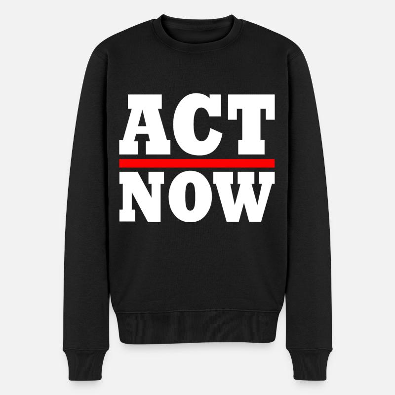 Act now - Pull Premium bio Homme - noir