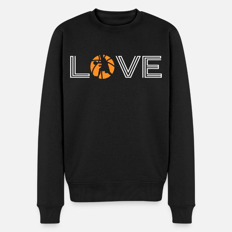 basket basket-ball-love dunk - Pull Premium bio Homme - noir