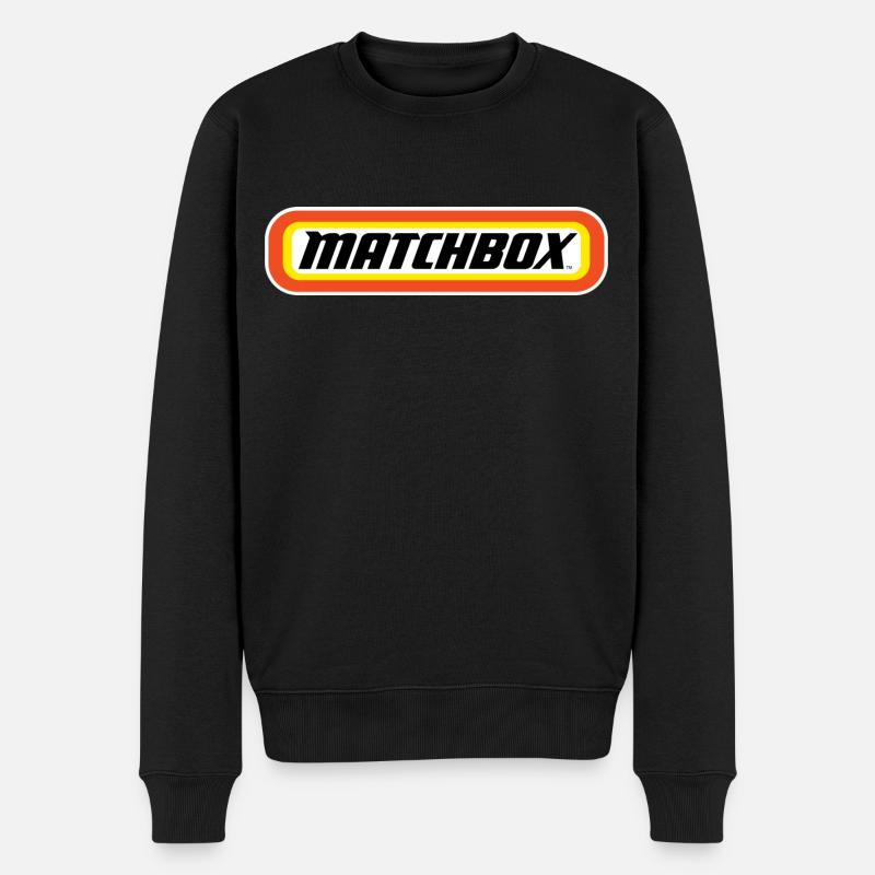 Matchbox™ Offizielles Logo Orange, Gelb & Schwarz - Männer Premium Bio Pullover - Schwarz