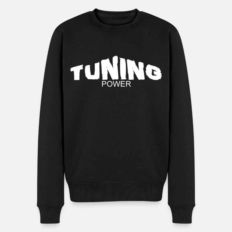 tuning power - Pull Premium bio Homme - noir