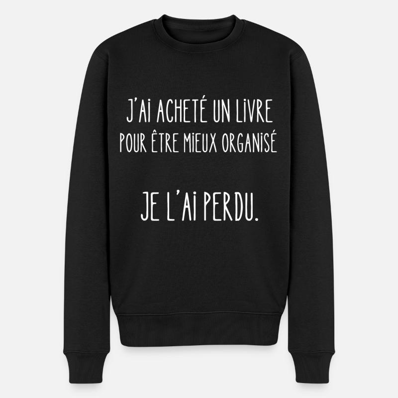 mieux organisé - Pull Premium bio Homme - noir